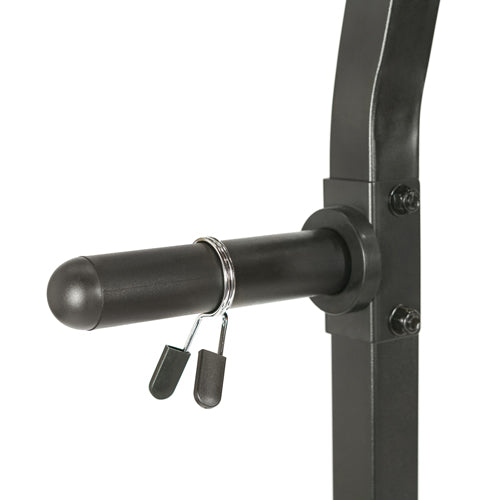 STABILITY AND STORAGE | 6 Separate weight plate storage along the rear of the power rack helps to add stability to the overall structure.
