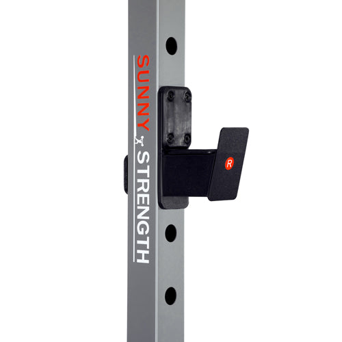 CUSTOMIZABLE | While the indoor squat rack comes with J-hooks, you can attach additional equipment like a dip bar (SF-XFA002), a bar holder attachment (SF-XFA003), a landmine attachment (SF-XFA004), a U-Ring attachment (SF-XFA005), or a lat pulldown attachment (SF-XFA006). Please note, SF-XFA003 and SF-XFA004 need to be purchased together for it to be fully functional.