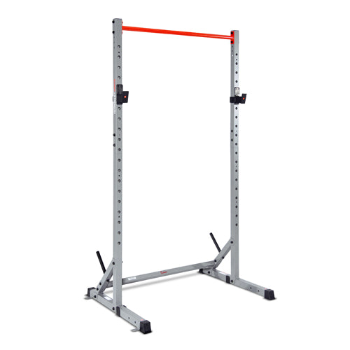 COMPACT DESIGN | This power rack is designed to take up minimal space in your home gym, while also allowing you to get the most out of your workouts. The minimalistic design and small footprint make it perfect for any sized living space.
