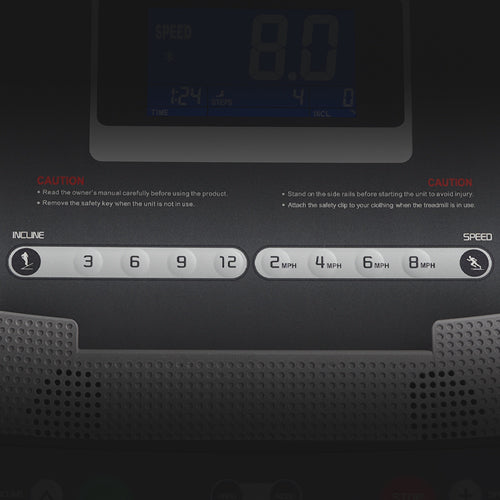 CONVENIENT 1-TOUCH BUTTONS | Quick access buttons to 4 auto inclines and 4 speed buttons.