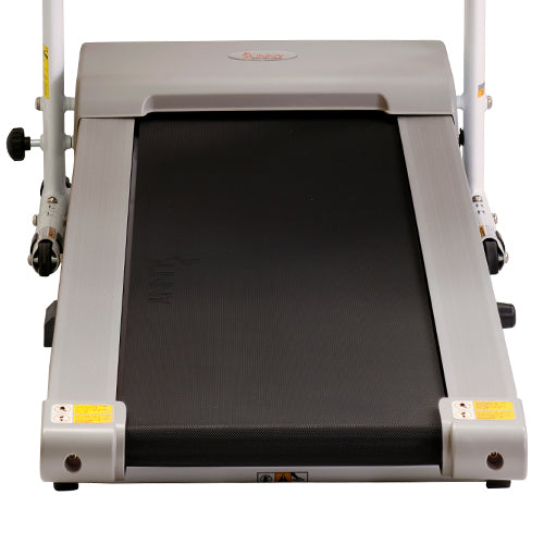 SHOCK ABSORPTION DECK | Less impact force on your legs and joints, treadmill cushioning allows you to work out longer with less fatigue versus running outside on hard asphalt.