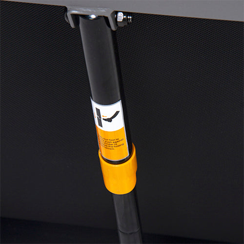 SOFT DROP SYSTEM | The Trekpad conveniently folds to be space efficient. The soft-drop mechanism gently and safely unfolds the treadmill when you’re ready for your next workout session.