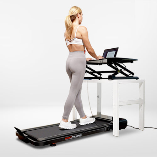 Under Desk Design | This low profile, space-saving design allows you to store your treadmill out of the way, and easily underneath furniture, when not in use.