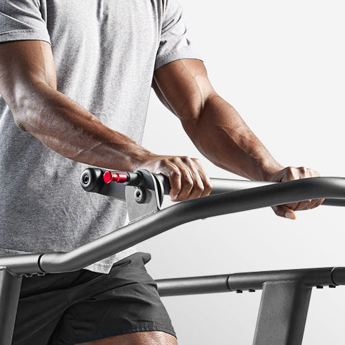 Sled-Style Handrail Grip | Customize your training effortlessly with the adjustable sled-style handrail grip.