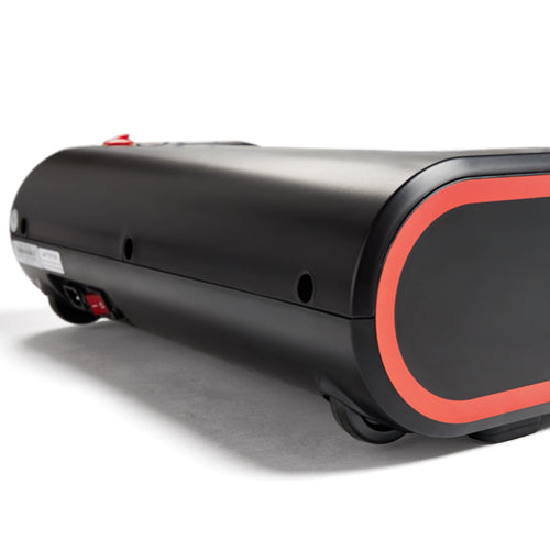 TRANSPORTATION WHEELS | Built-in transportation wheels for easy portability. Simply tilt and roll out for use or away for storage, no need to lift.