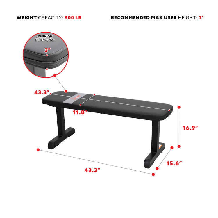 Flat Utility Weight Bench | Sunny Strength®