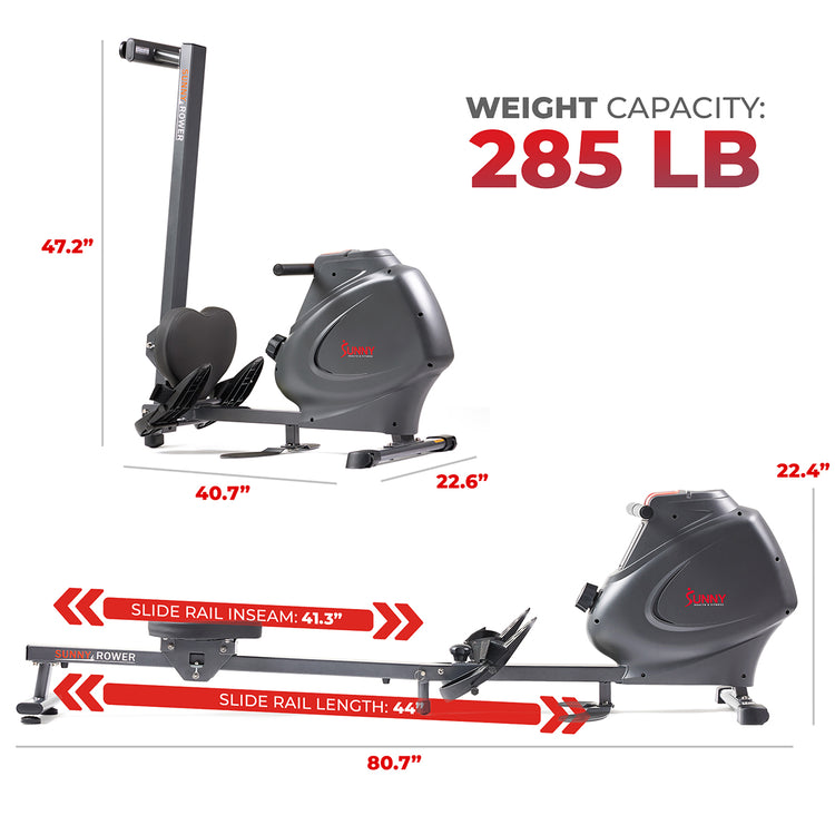 Smart Multifunction Magnetic Rowing Machine with Foot Plate