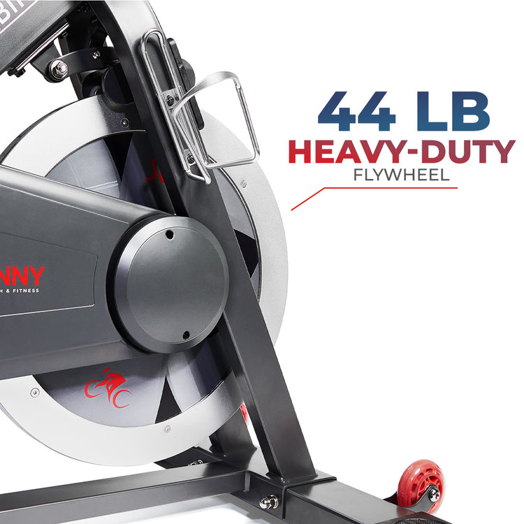 Premium Smart Magnetic Belt Drive Indoor Cycling Exercise Bike with 44LB Flywheel