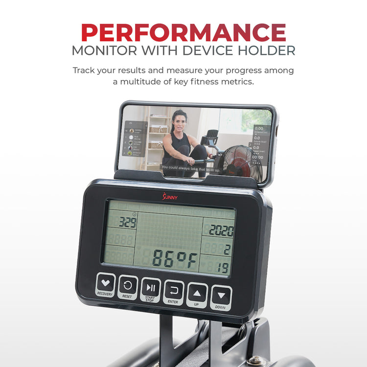 Premium Smart Obsidian Surge 500 m Water Rowing Machine
