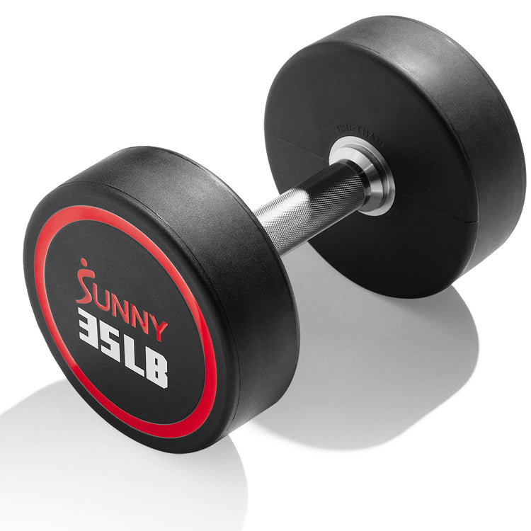 Round Urethane Dumbbells | Singles & Sets 5–50 LBS