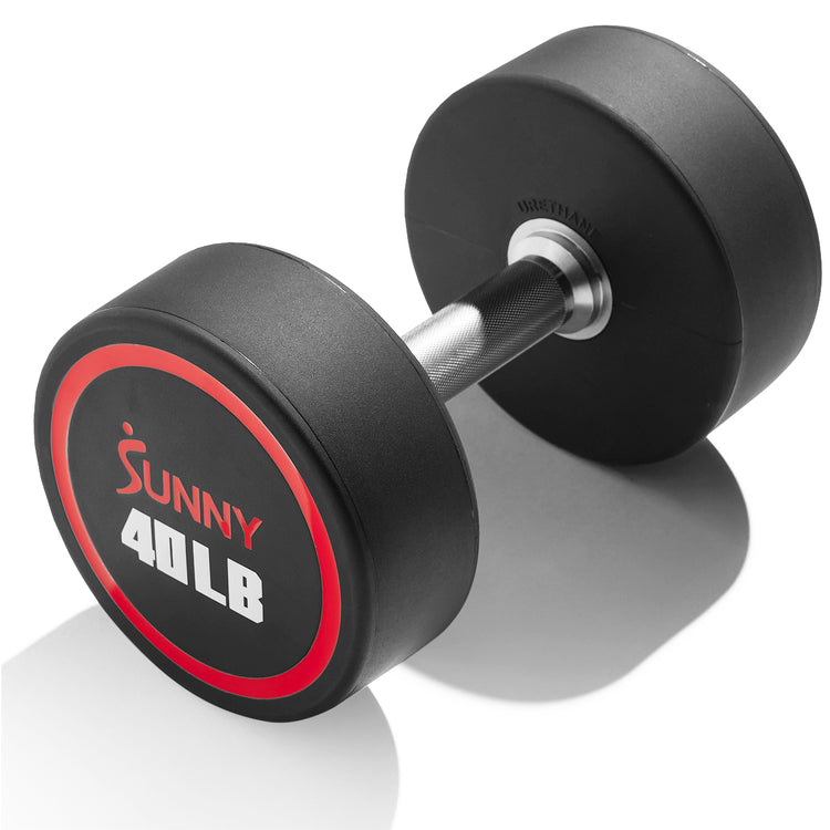 Round Urethane Dumbbells | Singles & Sets 5–50 LBS