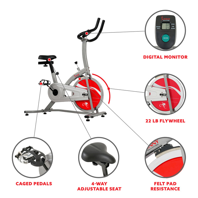Indoor Cycling Stationary Exercise Bike Chain Drive