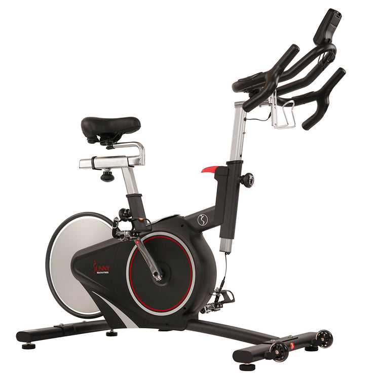 Magnetic Rear Belt Drive Stationary Bike with Cadence Sensor, High Weight Indoor Cycling