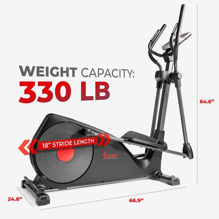 Pre-Programmed Elliptical Trainer, 18 inch Stride