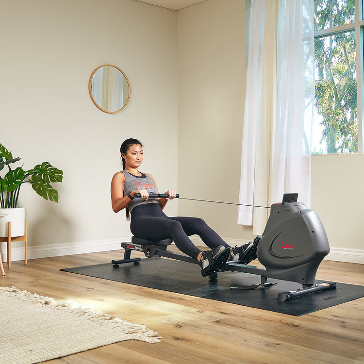 Smart Multifunction Magnetic Rowing Machine with Foot Plate