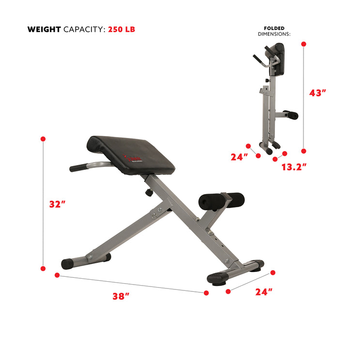 45 Degree Hyperextension Roman Chair | Sunny Strength®