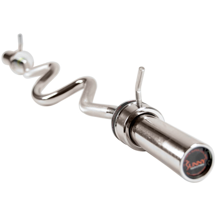 48" Olympic Super Curl Bar w/ Ring Collars