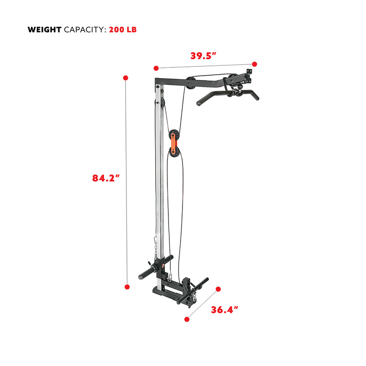 Lat Pulldown Pulley System Attachment for Power Racks | Sunny Strength®