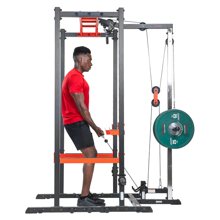 Lat Pulldown Pulley System Attachment for Power Racks | Sunny Strength®