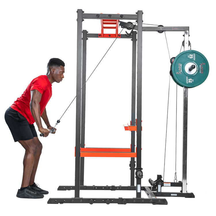 Lat Pulldown Pulley System Attachment for Power Racks | Sunny Strength®