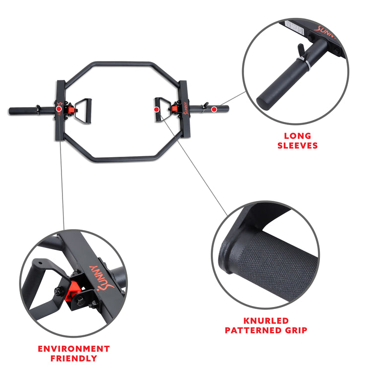 Strength Training Olympic Hex Bar With Swivel Handle | Sunny Strength®