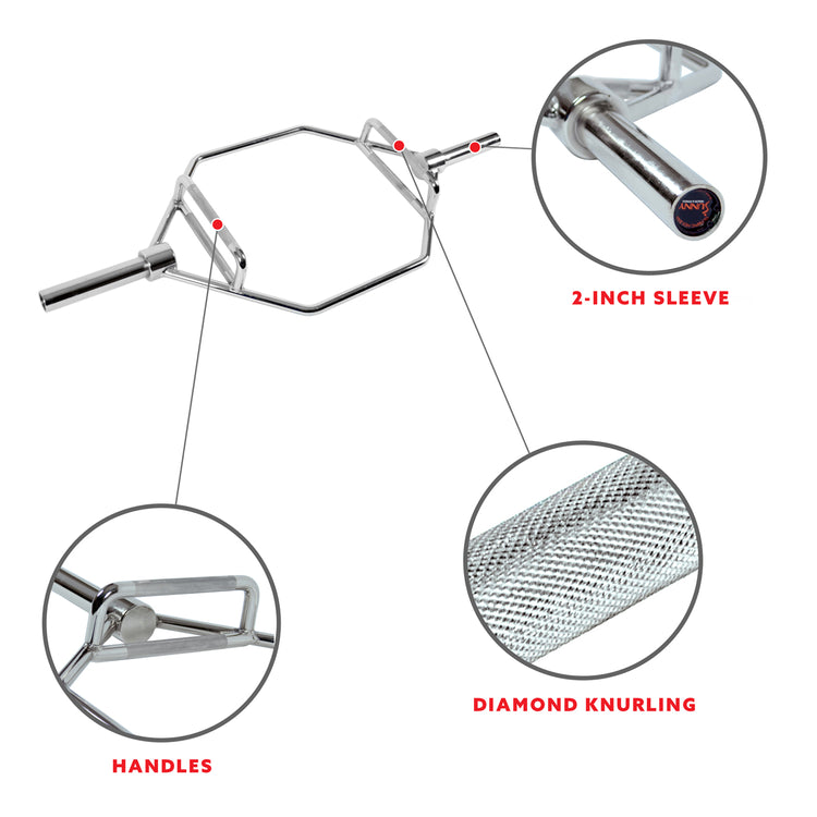 Strength Training Olympic Hex Bar | Sunny Strength®