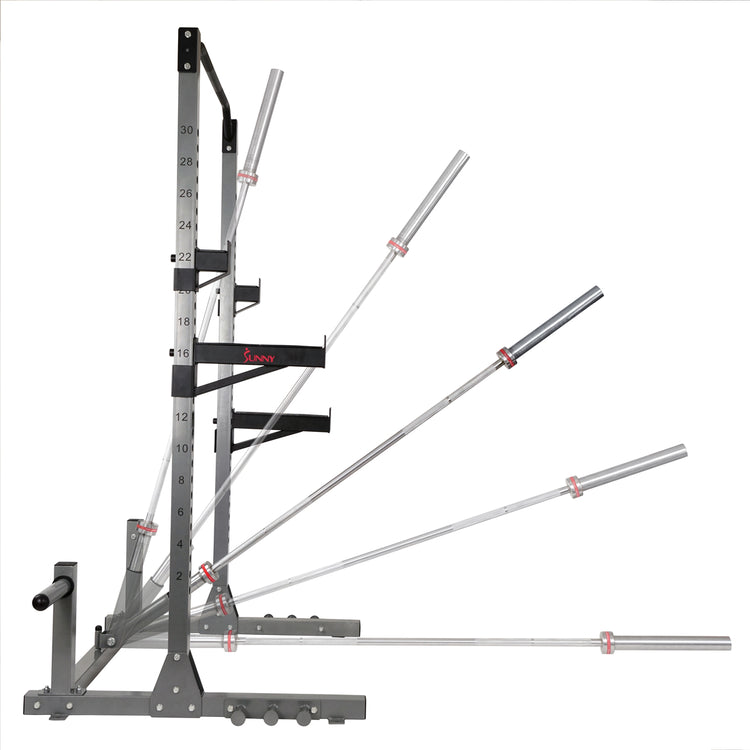 Power Squat Rack w/ Attachments & High Weight Capacity, Olympic Weight Plate Storage, & Swivel Landmine