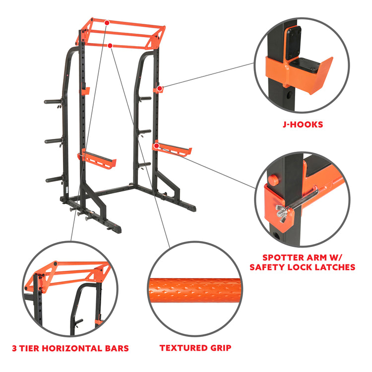Power Zone Premium Heavy Duty Multifunction Squat Power Rack