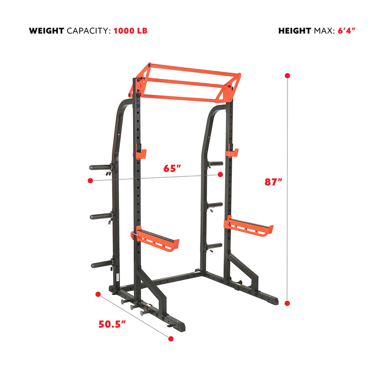 Power Zone Premium Heavy Duty Multifunction Squat Power Rack
