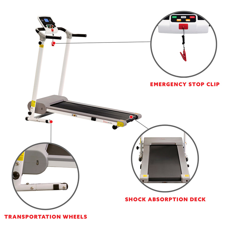 Easy Assembly Folding Treadmill Motorized Compact