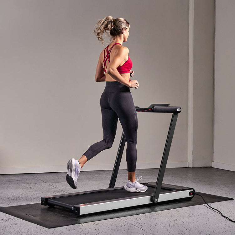 Space Saving Commercial Treadmill, Slim Motorized Asuna w/ Speakers