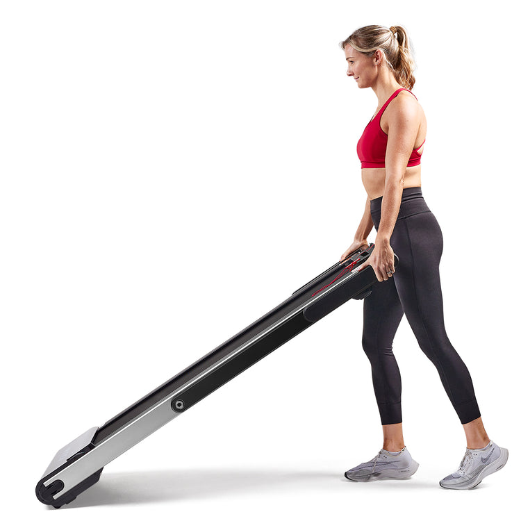 Space Saving Commercial Treadmill, Slim Motorized Asuna w/ Speakers