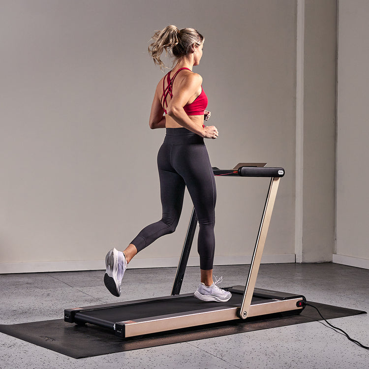 Space Saving Commercial Treadmill, Slim Motorized Asuna w/ Speakers