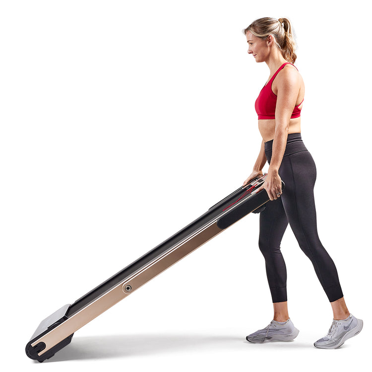 Space Saving Commercial Treadmill, Slim Motorized Asuna w/ Speakers